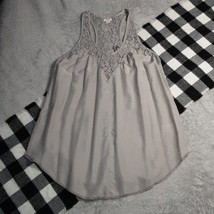 XS | Wilfred | Silk Lace Collar Racerback Tank Top